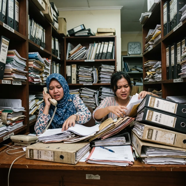 Tampilan Sistem Informasi Arsip Digital berbasis PHP