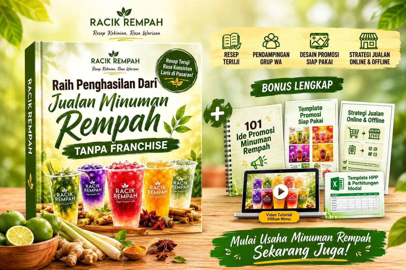 Racik Rempah - Raih Penghasilan Dari Jualan Minuman Rempah