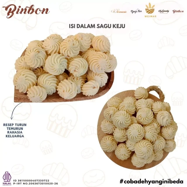 Grosir Sagu Keju Binbon 500g (1 Dus Isi 6 Toples) 7