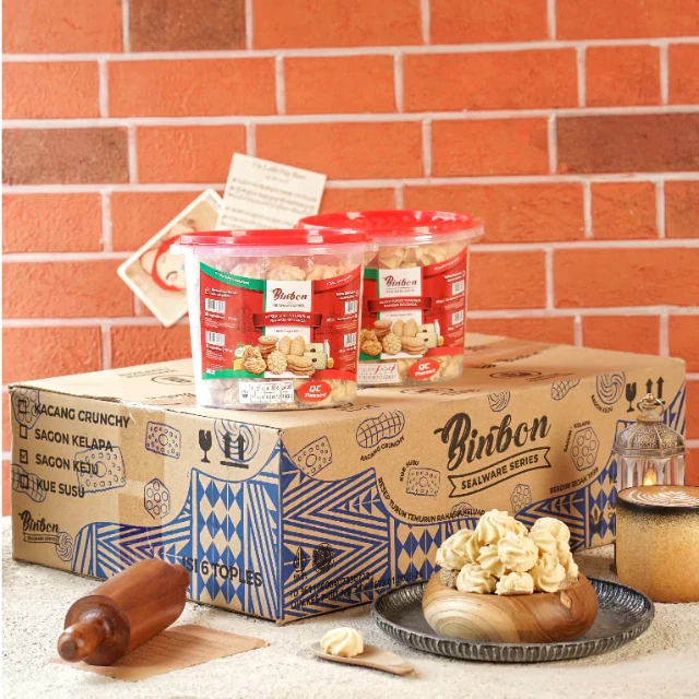 Grosir Sagu Keju Binbon 500g (1 Dus Isi 6 Toples) 3