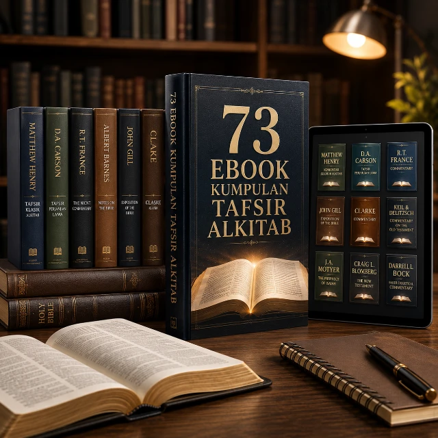 Isi paket 73 ebook tafsir Alkitab
