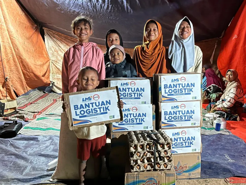 Pendirian posko dan shelter darurat LMI di NTT
