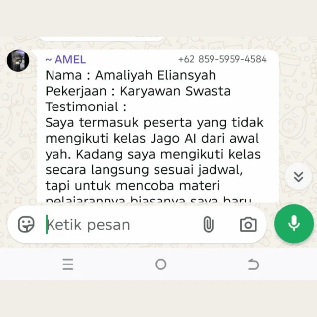 Testimoni peserta 7