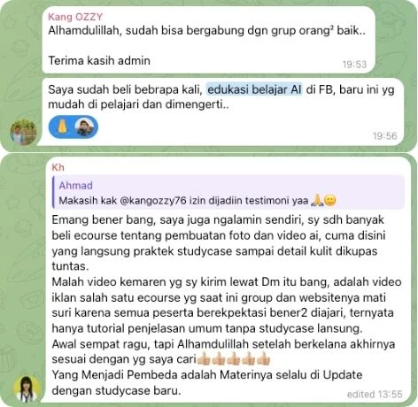 Testimoni Ultimate AI Workflow 1