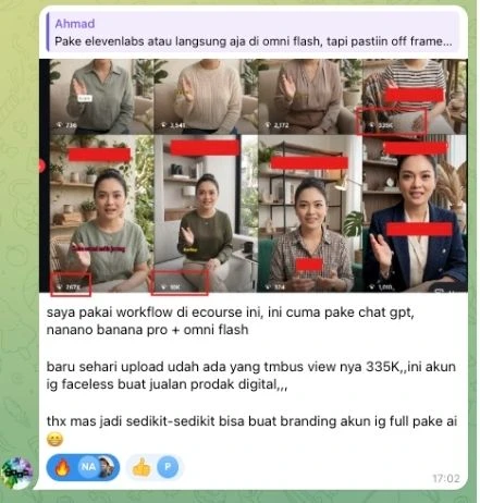 Testimoni Ultimate AI Workflow 5