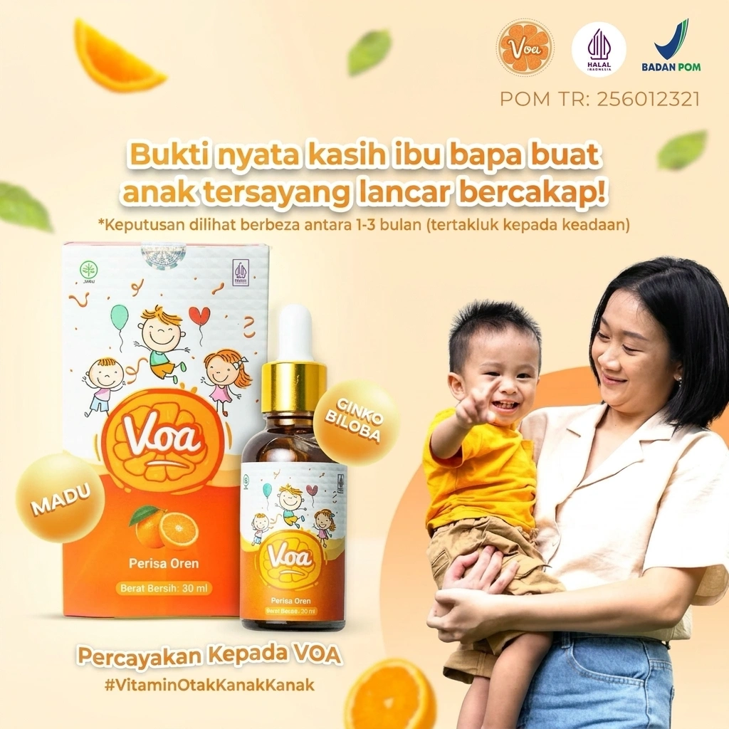VOA bersama ibu dan anak