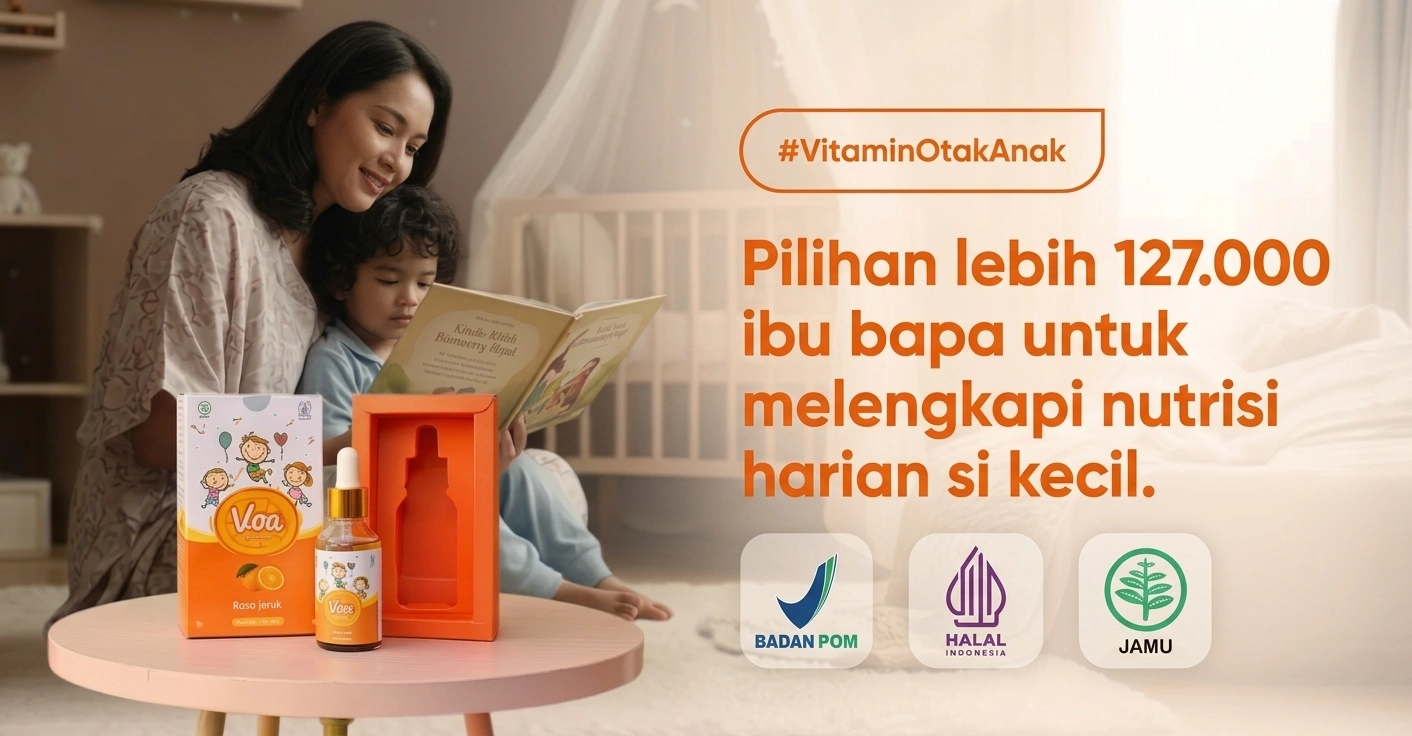 VOA Vitamin for Kids perisa oren dalam botol 30 ml