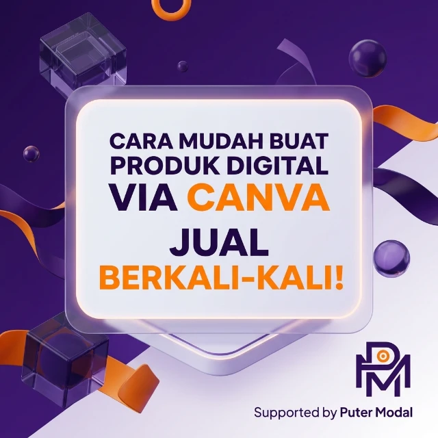 Cover Cara Mudah Buat Produk Digital Via Canva