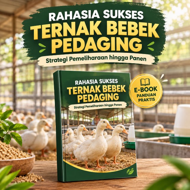 Rahasia Sukses Ternak Bebek Pedaging : Strategi Pemeliharaan hingga Panen