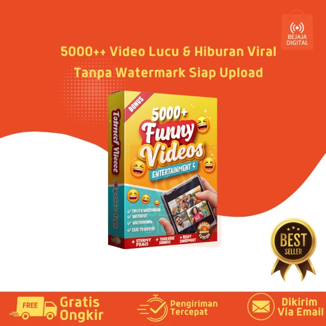 5000++ Video Lucu & Hiburan Viral Tanpa Watermark Siap Upload