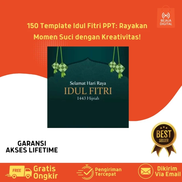 50 Template Idul Fitri PPT - Template Idul Fitri PowerPoint untuk Rayakan Kemenangan