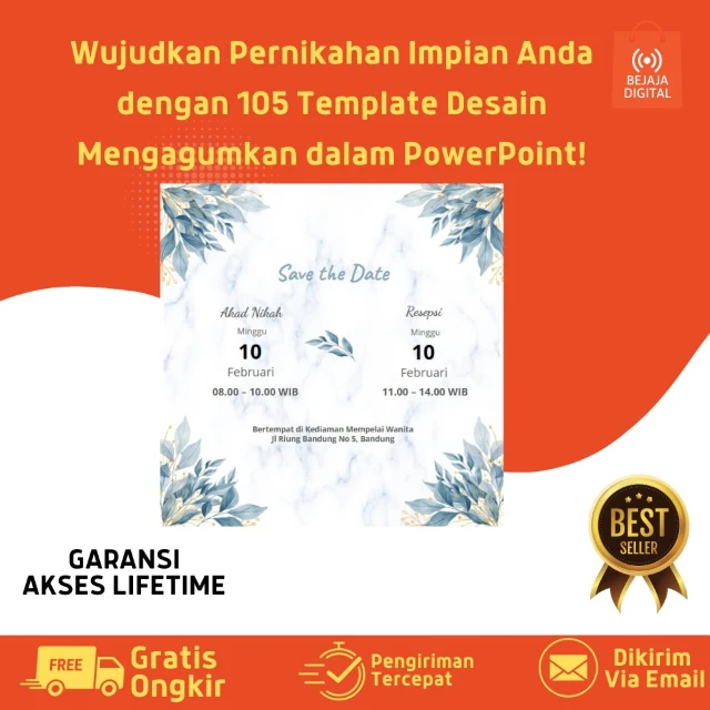 Wujudkan Pernikahan Impian Anda dengan 105 Template Desain Mengagumkan dalam PowerPoint!