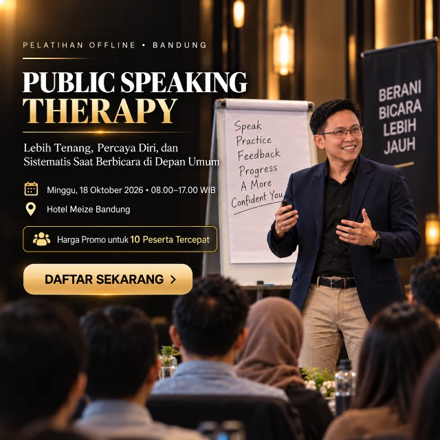 Suasana kelas Public Speaking Therapy