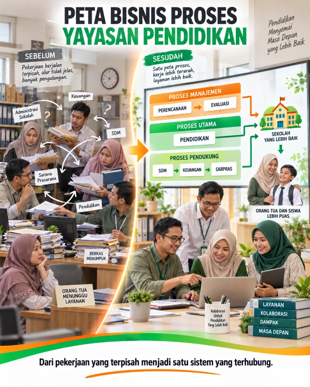 Template Lampiran 5: Peta Bisnis Proses Yayasan Pendidikan