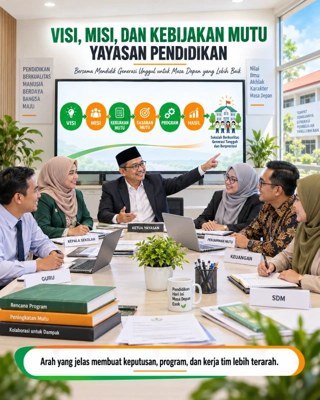 Template Lampiran 6: Visi, Misi, dan Kebijakan Mutu Yayasan Pendidikan