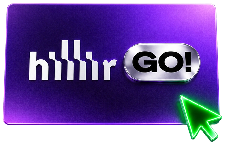 Kartu Hillir Go dengan kursor hijau