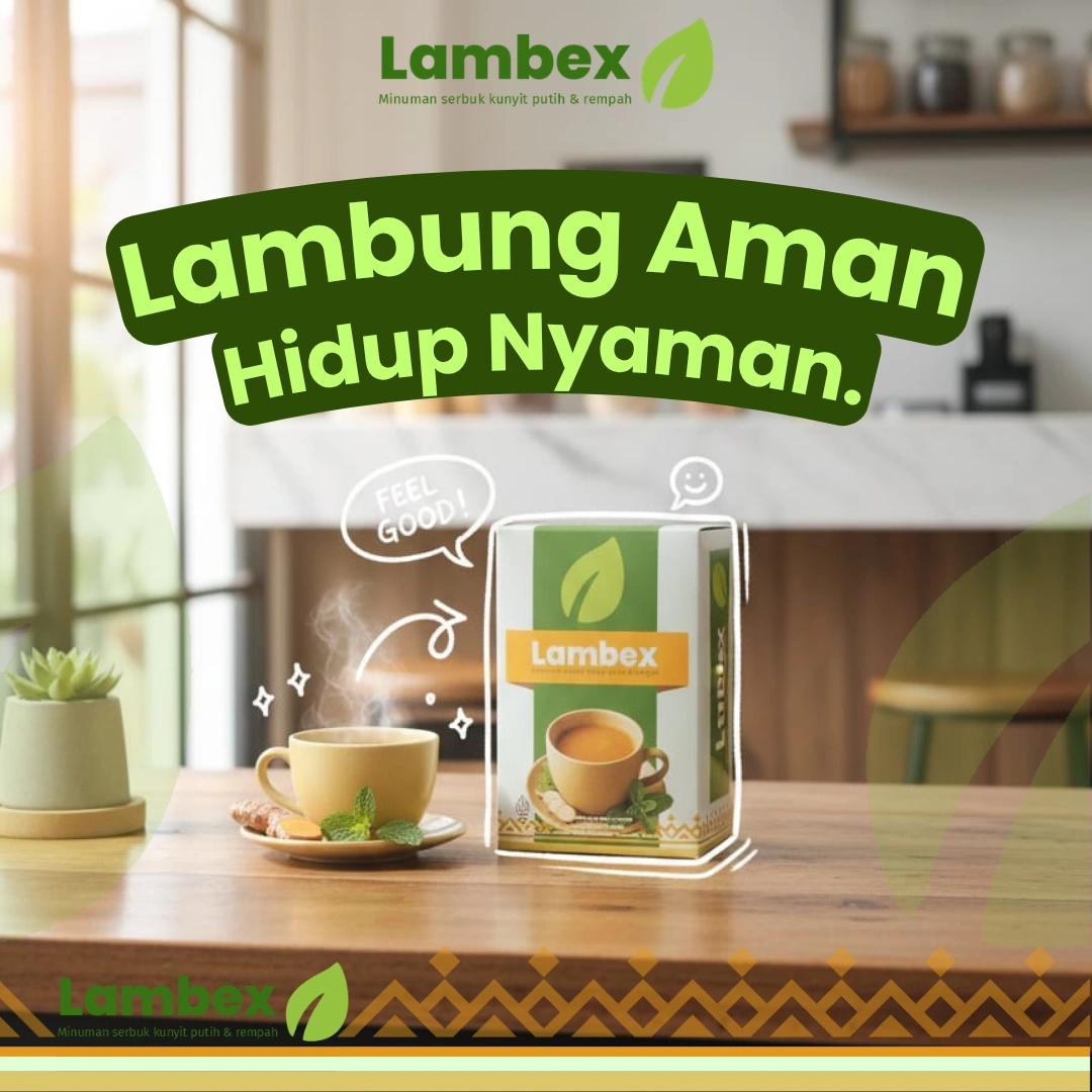 Lambex Herbal Drink Kemasan dan Seduhan