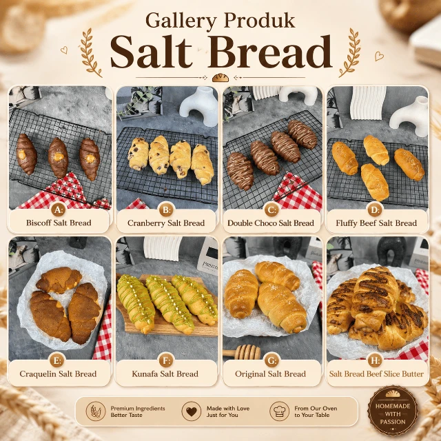 Hasil Jadi Salt Bread Premium