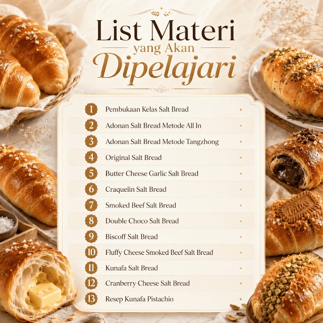 Daftar Materi Salt Bread
