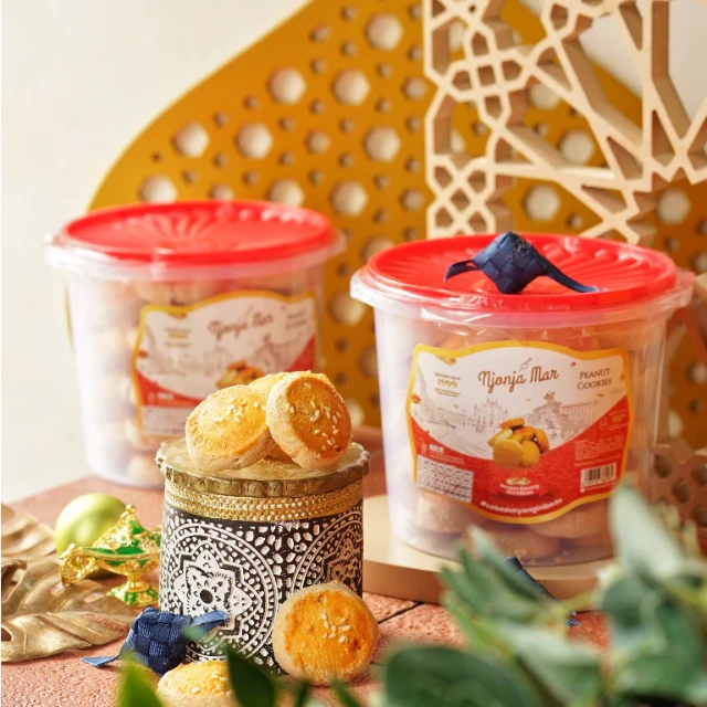 Grosir Kue Kacang Njonja Mar 600g — 1 Dus 12 Toples 2