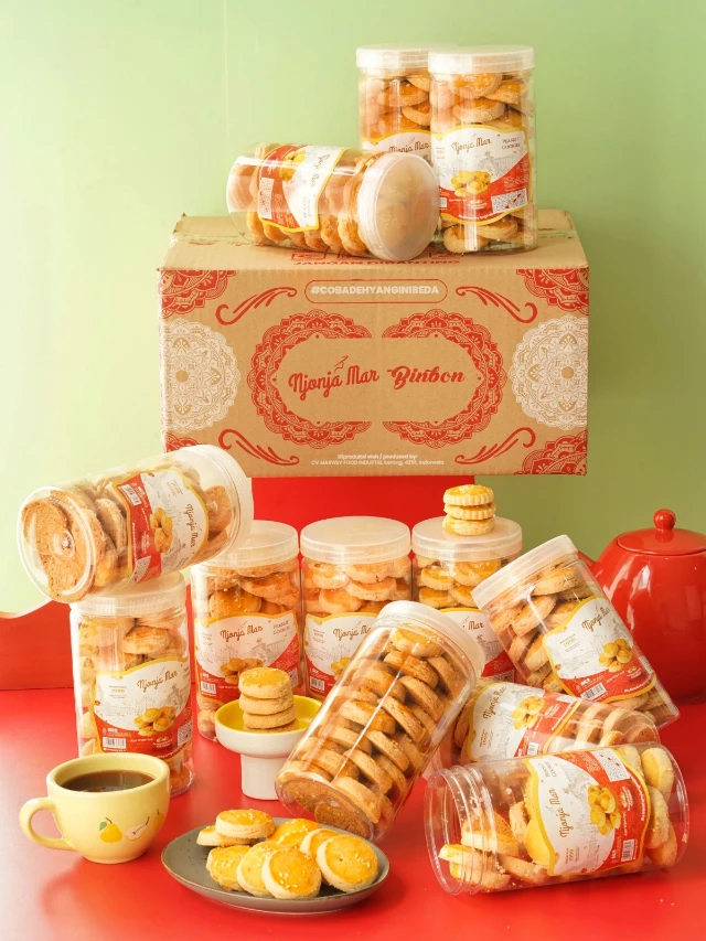 Grosir Kue Kacang Wijen Njonja Mar 400g — 1 Dus 12 Pcs 2
