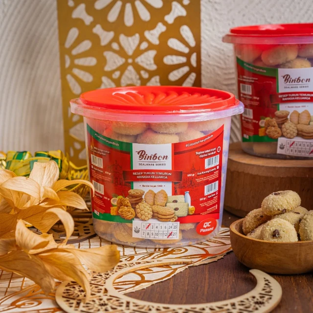 Grosir Kue Susu Choco Chips Binbon 650g (1 Dus Isi 6 Toples) 4