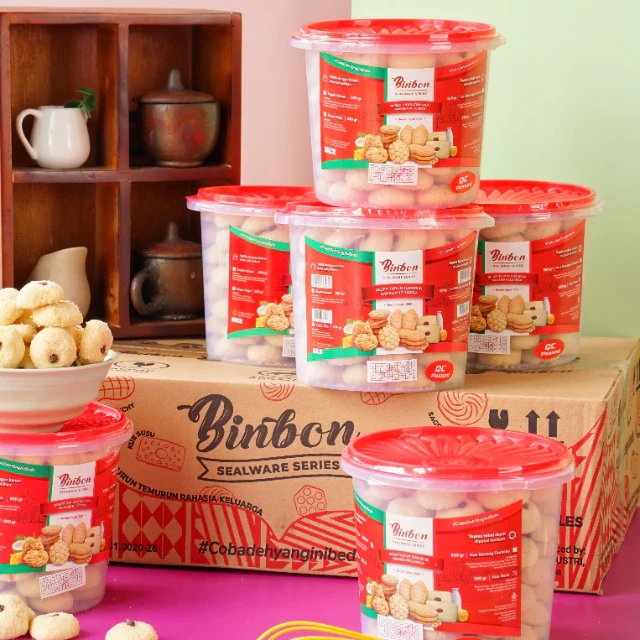 Grosir Kue Susu Choco Chips Binbon 650g (1 Dus Isi 6 Toples) 6
