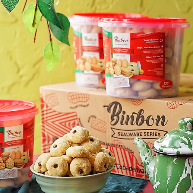 Grosir Kue Susu Choco Chips Binbon 650g (1 Dus Isi 6 Toples) 7