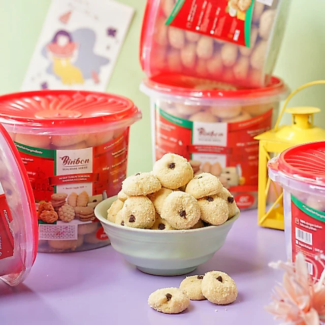 Grosir Kue Susu Choco Chips Binbon 650g (1 Dus Isi 6 Toples) 8