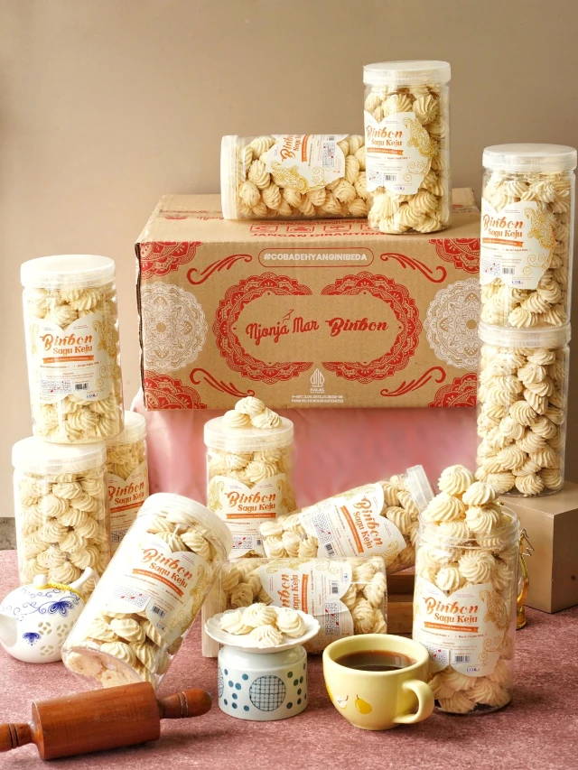 Grosir Kue Susu Choco Chips Binbon 450g (1 Dus Isi 12 Toples) 2