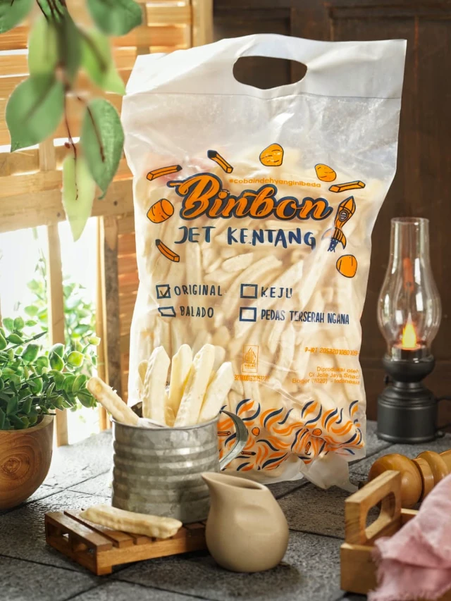 Grosir Snack Kentang Binbon JET 200g (1 Dus Isi 5 Bag)