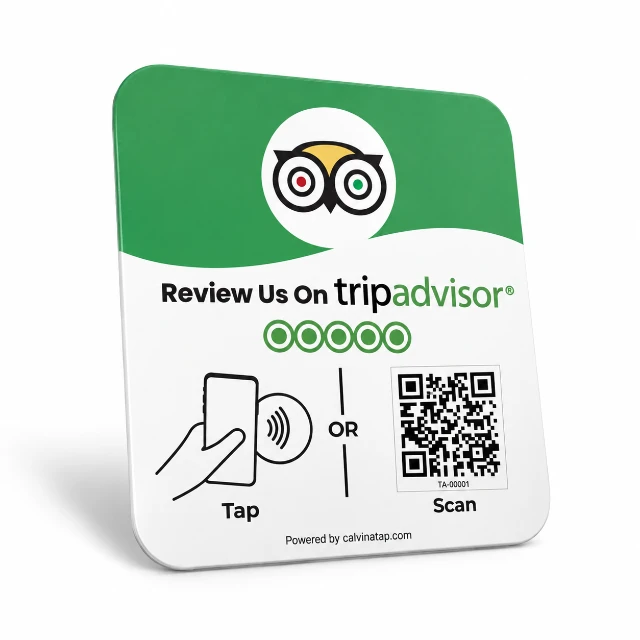 NFC Tripadvisor Review Card | Kartu Tap to Review Untuk Bisnis Hotel Restoran Cafe