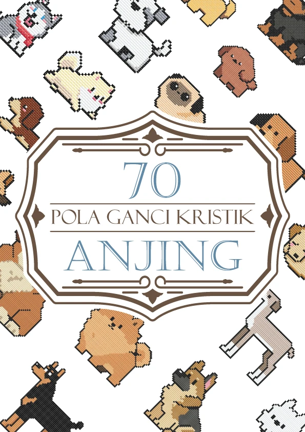 Pola Ganci Kristik Tema Anjing
