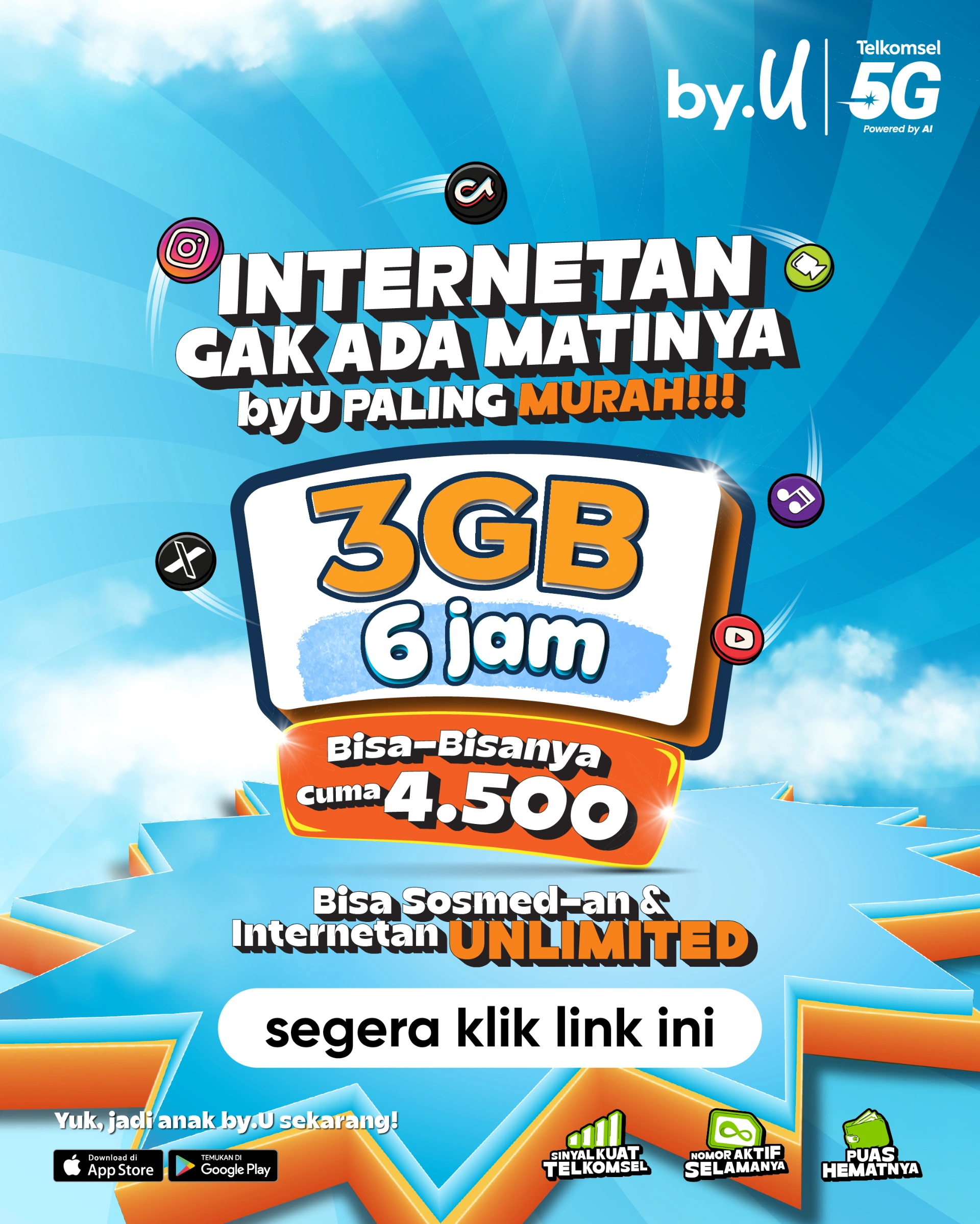 Visual resmi paket by.U 3GB untuk 6 jam