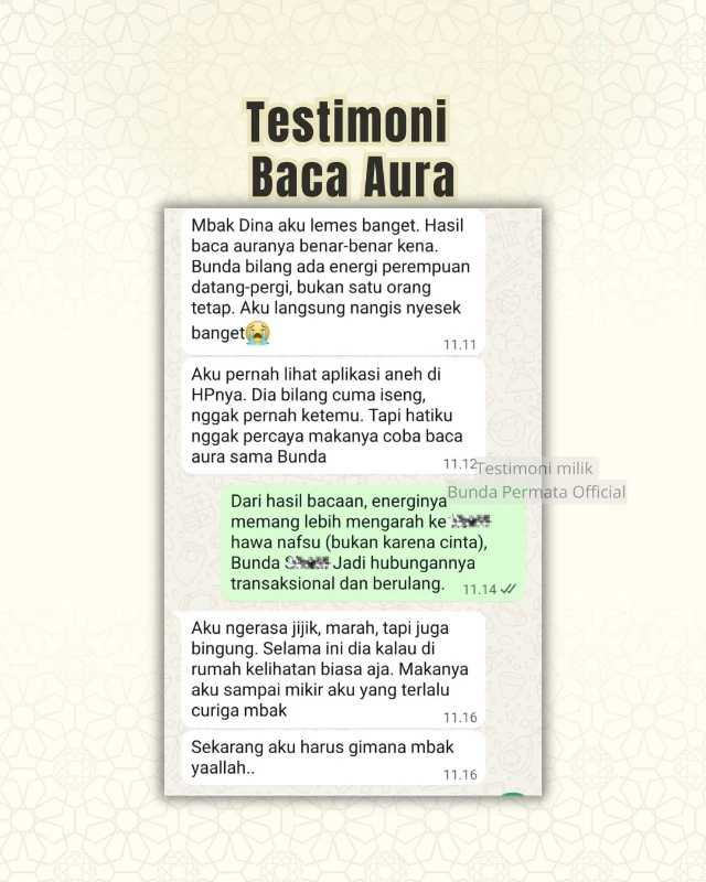 Testimoni Baca Aura 1
