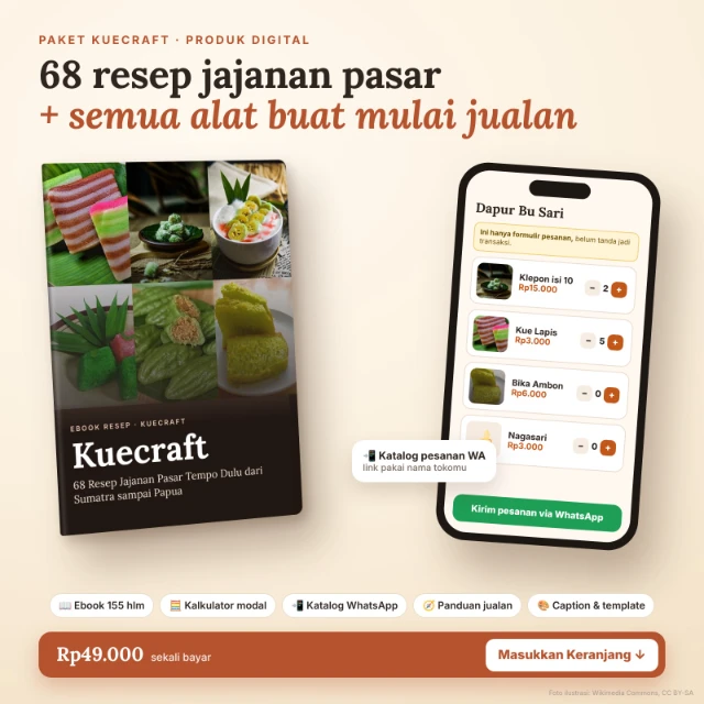 Paket Kuecraft — 68 Resep Jajanan Pasar Tempo Dulu + Paket Mulai Jualan